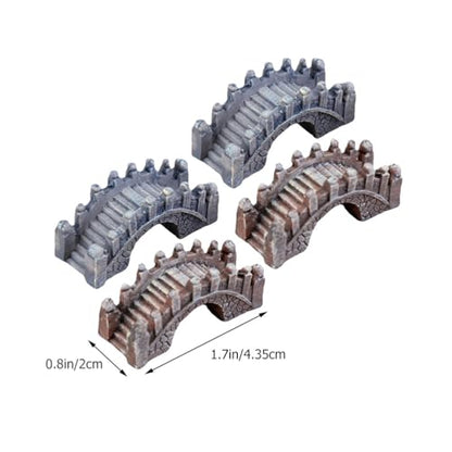 STOBOK 20 Pcs Miniature Fairy Garden Arch Bridge Figurines Figurines Micro Landscape Garden Bridge Terrarium Kit Micro Landscape Ornaments for DIY Kit
