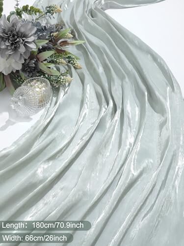 Geyoga 여성용 스카프 숄 및 랩 이브닝 드레스 패션 스카프 웨딩 신부 들러리 선물 - color: 연한 녹색.