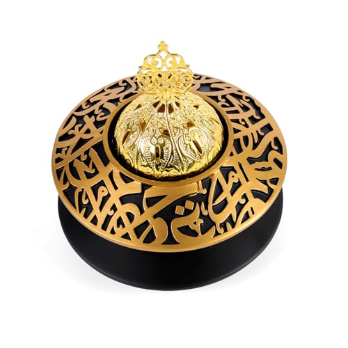 TERSCHELLING Frankincense Resin Incense Burner, Bakhoor Incense Burner, Portable Charcoal Incense Burner - For Office and Home Decor (With Lid)