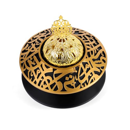 TERSCHELLING Frankincense Resin Incense Burner, Bakhoor Incense Burner, Portable Charcoal Incense Burner - For Office and Home Decor (With Lid)