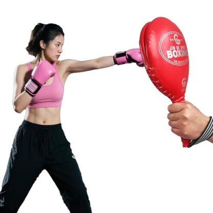 Boxing Paddles, Boxing Pads, Two-Panel Target, Louder Impact Sound | Strike Pads Punching Paddles for MMA Martial Arts,2 Pack - color: RED
