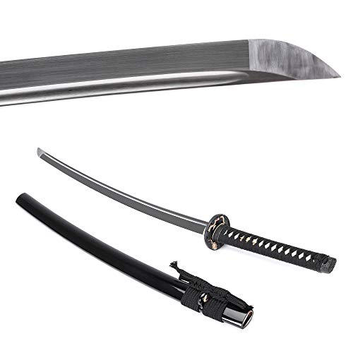 siwode Katana Handmade Full Tang Sharp, Alloy Tsuba Japanese Samurai Sword High Carbon Steel 1060,T10 1095, 40-Inch - color: Xian Dragen