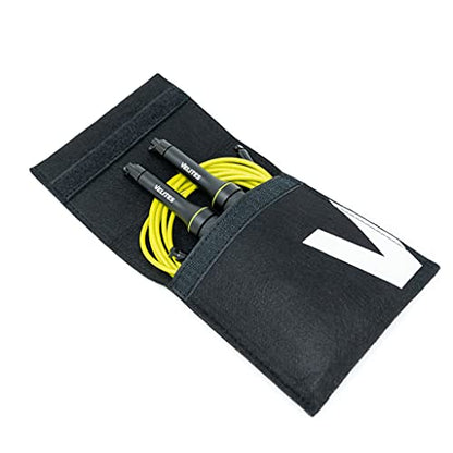 Velites - Earth 2.0 Jump Rope - Official CrossFit® Games Rope - Professional Aluminum Speed Rope for Double Unders, Fitness & Boxing - Includes 4mm Cable & Carrying Bag - - color: Black