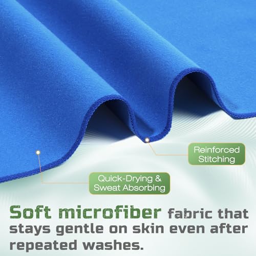 20 Pack 12"x10" Microfiber Sweat Absorbing Handkerchiefs for Men, Quick-Dry Sweat Rags Towels for Face, Neck, Gym - color: 20green