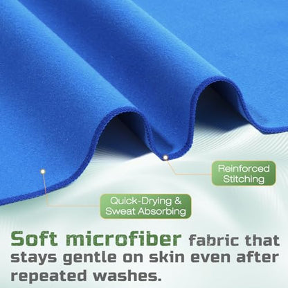 20 Pack 12"x10" Microfiber Sweat Absorbing Handkerchiefs for Men, Quick-Dry Sweat Rags Towels for Face, Neck, Gym - color: 20grey