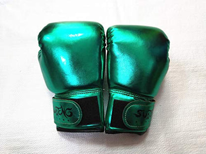 Boxing Gloves for Kids, Children Solid Training Gloves for Punching Bag, Kickboxing, and MMA, Ideal for Ages 3-15, Perfect for Sparring, Training, and Martial Arts (Green)