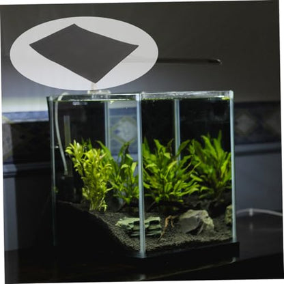 Totority 2pcs Nonslip Aquarium Bottom Mat Thickened Fish Tank Pad Cushioning Mat for Reptiles and Fish Tanks and Lightweight Black Pad