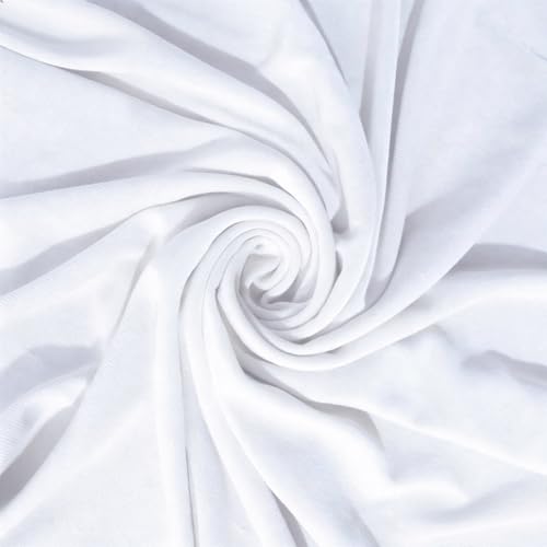 Instant Hijab Ready To Wear Hijab Scarf for Women Soft Long Muslim Jersey Hijabs Head Scarf for Prayer Abaya - color: White