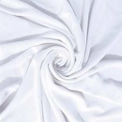 Instant Hijab Ready To Wear Hijab Scarf for Women Soft Long Muslim Jersey Hijabs Head Scarf for Prayer Abaya - color: White
