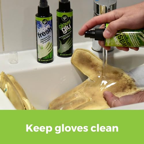 gloveglu Goalkeeper Glove Spray Bundle | 120ml Goalkeeper Glove MEGAgrip Spray + 50ml Goalkeeper Glove Wash & Prepare Spray | Ideal for Goalies, Soccer Training & Match Day Performance - style: New Revive + Wash