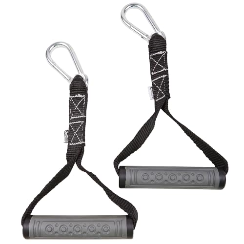GoFit Power Handles – Resistance Band Handles, Pull Up Handles for Strength Training - One Pair, black, OS, GF-STHC