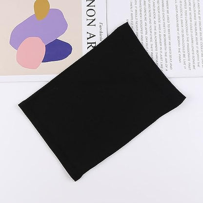 2 Pcs Women Hijab Undercaps Under Scarf Hijab Cap Solid Color Stretch Under Caps Inner Under Scarf Hat Black - color: Black