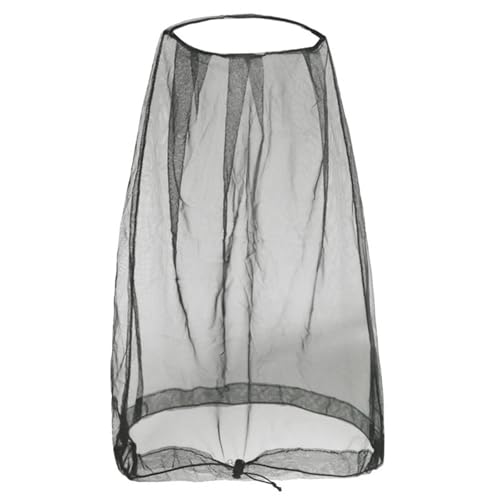 Practical Head Covers with Fine Density Mesh Antibug Head Net for Women Men Unisex Hiking Camping Fishing Accessories Gnat - color: Black Empty Top