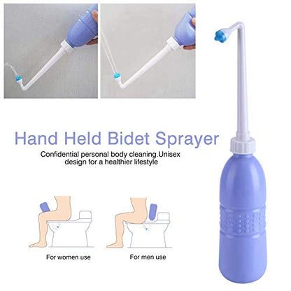 Portable Handheld Personal Bidet, On-The- Personal Hygiene Care, Travel Bidet with 620ML Water Capacity for Personal Cleansing Use