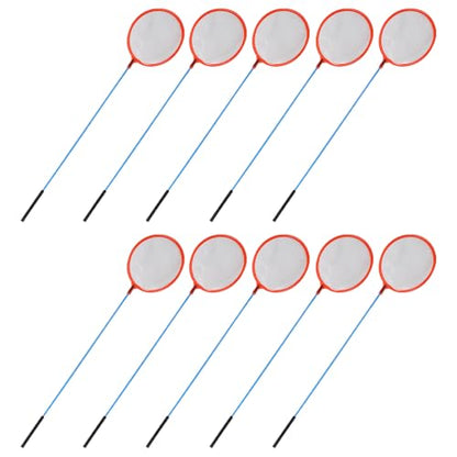 SUPVOX 10pcs Mini Fish Landing Nets Portable Aquarium Fishing Nets Fine Mesh for Shrimp and Small Fish Outdoor Catching Random Color