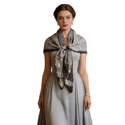 43" Large Square Scarf Fashion Scarves Hair Wrapping Scarfs Night Sleeping Headscarf for Women B07 - color: B0712