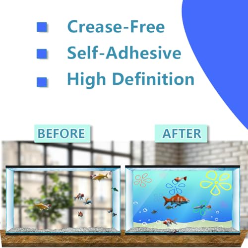 Aquarium Background Stickers - Dinosaur, Skull, Teeth - Fish Tank Reptile Terrarium Decor Poster (60 x 30 cm / (23.6 x 11.8 inches)) - size: 60 x 30 cm / (23.6 x 11.8 inches)