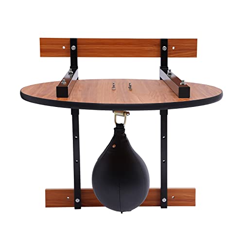 Wall Mounted Speed Bags for Boxing, 360 Degrees Adjustable Black Speed Bag Platform Galvanized Iron Frame Speed Bag Stand Mount Speed Bag Platform Kit Swivel Punching Fitness Training