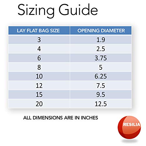 RESILIA Plastic, Leak-Proof Shipping Bags for Live Fish - 6" x 22" 3 Mil, 0.003 Inch, Double Bottom Seal, for Freshwater & Saltwater Fish, Case of 1000 - size: 1000 count