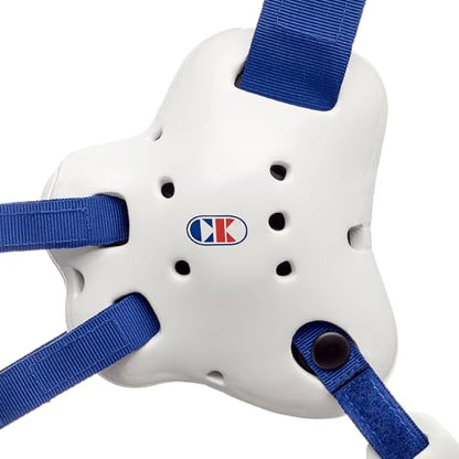 Cliff Keen Fusion Wrestling Headgear - color: White / Royal Blue
