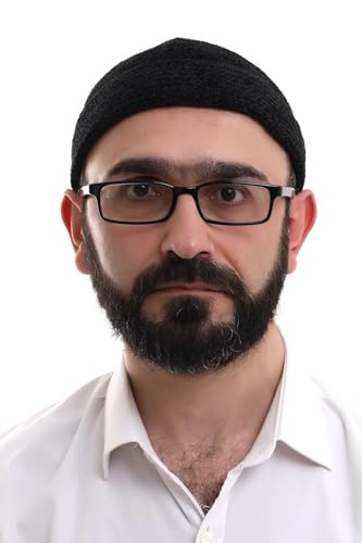 ihvan online Kufi Hats for Men, Taqiya, Takke, Turkish Muslim Winter Velvet Roll-up Edge Prayer Skullcaps, Islamic Gifts - color: Black