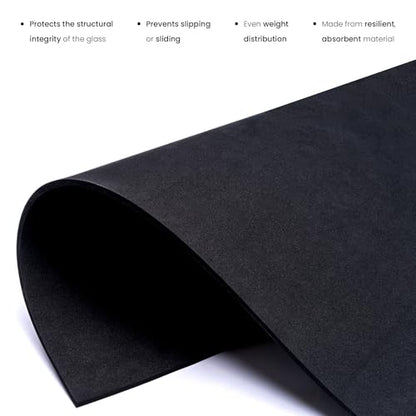 UNS Leveling Mat - 90x45cm | 35.43x17.71in, 6mm - Non-Slip Dense Foam Freshwater Saltwater Aquarium Mat for Planted Tanks, Marine Coral Reef, Turtle Reptile Enclosure, Betta Fish Shrimp Tank - Black - size: 90x45cm | 35.43x17.71"