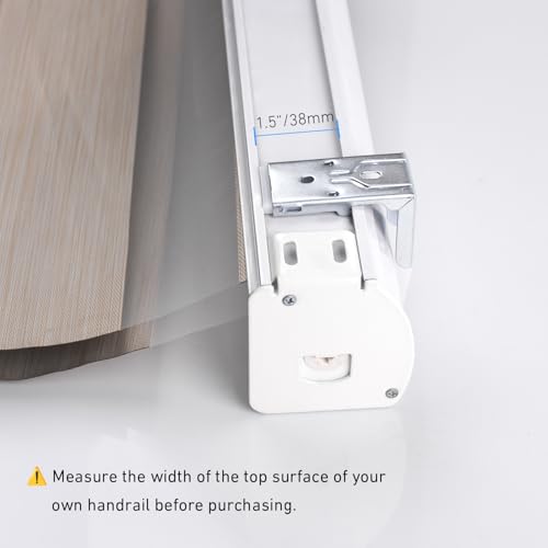 Zebra Shades Metal Blinds Mounting Bracket - Heavy Duty Support for 1-1/2"(38mm) Zebra Shades and Blinds- 4 Pack(No Screws Included)