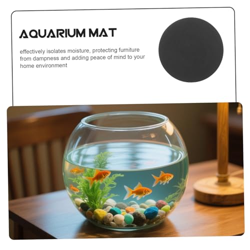 SUPVOX Aquarium Pad Non-Skid Fish Tank Bottom Mat Antislip Design Effortless Cleaning Terrarium Accessory for Stability Protection Tank Mat for Micro Landscape Bottles - size: 25.00X25.00X1.00CM