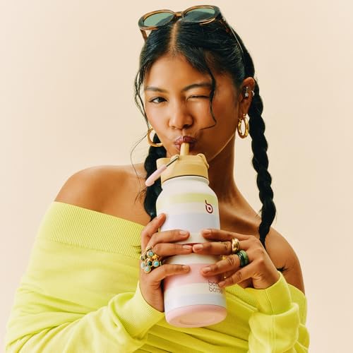 BOTTLE BOTTLE 32oz Insulated Water Bottle with Pill Box | Stainless Steel,Sport Water Bottle, with Straw Dual-use Lid and Pill Box, Design for Gym - color: AuroraBands