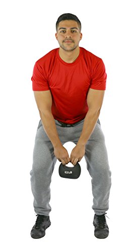 CanDo 10-3296 원 핸들 메디신 볼, 5.4kg(12파운드), 블랙 - size: 12 lbs