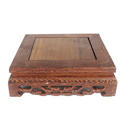 Wooden Rosewood Carved Base Home Display Stand | retro oriental carved design upgrades your desktop home decor suitable for study tea room living room and exhibition display