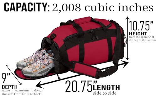 Personalized Boxing Duffle Bag with Name – Durable Gym Bag for Fighters, Custom Training Gear Bag with Shoe Compartment for Gloves & Equipment - color: Pink, style: Boxing