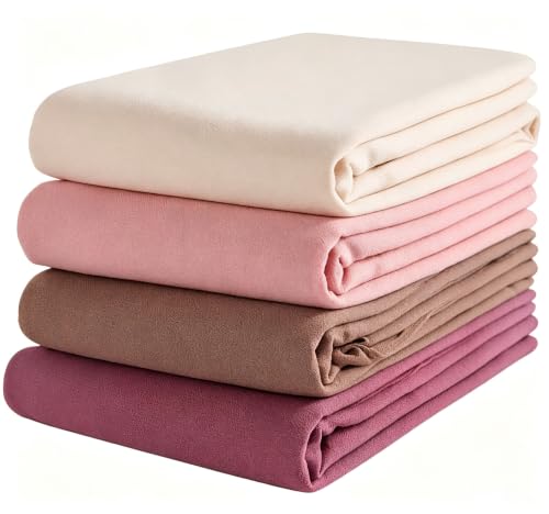 Febfim 4 PCS Muslim Women Soft Premium Solid Chiffon Hijab Scarves Shawl Long Scarf Wrap Scarves with Gift Box - color: 2025 5g