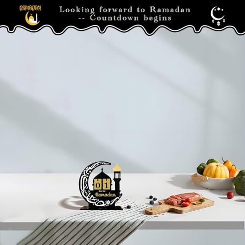 Ramadan Advent Calendar 30 Days Countdown Calendars for Ramadan Eid Mubarak Centerpieces Decorations for Home Office Table
