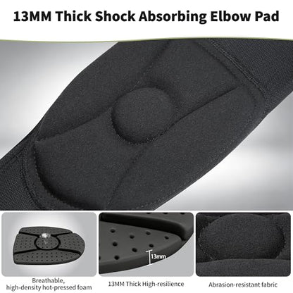 Adult Elbow Pads,Breathable Compression Elbow Guards for Men Women | Lightweight Compression Elbow Pad for for Football Volleyball Wrestling Cycling - size: Elbow Pads(Medium)