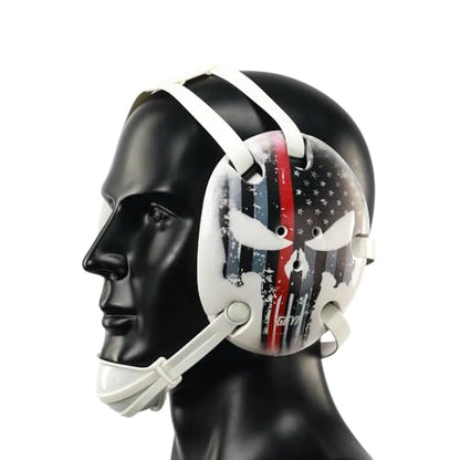 Wresling ear guard American Flag Thin Red Line Digital Printing Art(Adult&Youth) - size: Youth