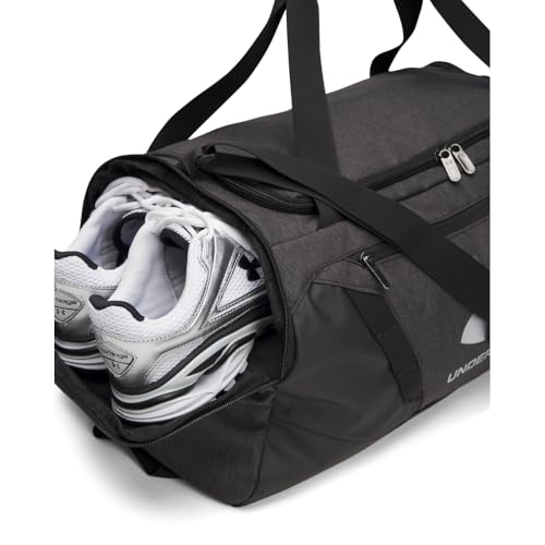 Under Armour Undeniable 5.0 Duffle - color: (011) Black Medium Heather / Black / Metallic Silver, size: Medium (58L)