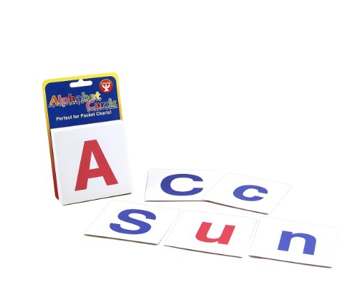 Hygloss 60-Pk Alphabet Flashcards – Uppercase and Lowercase Letters 3-Inch White Cards – Literacy Learning Card Kit - style: Uppercase and Lowercase