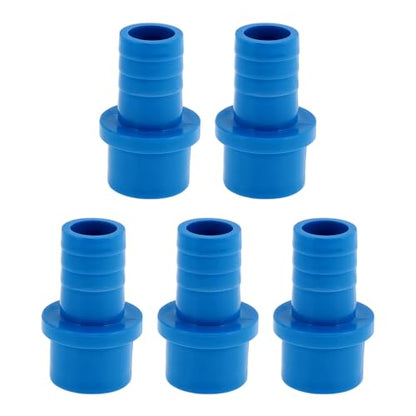 Plastic Hose Barb Fitting 1-1/4" x 1" Barb OD Straight Through Pipe Connector Blue 5 Pcs - color: Blue, size: 1-1/4"x 1" OD
