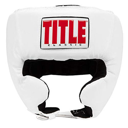 TITLE Boxing Classic USA Competition Headgear - Protective Gear for Sparring and Martial Arts, USA Boxing Approved - color: White, size: Large