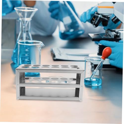 Zerodeko Holder Rack Slot Test Tube Stand for Tubes Easy to Clean for Laboratory Experiments and Sampling Needs