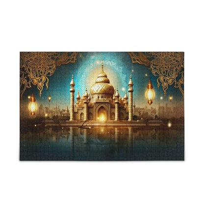 Jigsaw Puzzles 1000 Pieces for Adults Kids Ramadan Kareem Eid Al Adha Mubarak Muslim Game Artwork Toy Gifts 202a5289