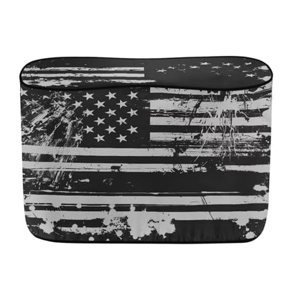 Howilath Heavy Duty RV Propane Tank Cover for Dual 30Lb Tanks Weather Resistant Dark American Flag Gas Cylinder Cover - color: Dark American Flag, size: Medium(Double 30LB)