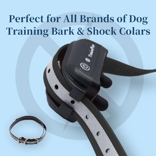 Waterproof TPU Replacement Strap for Dog Training Collar, 27.5 in - color: Black Reflect