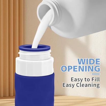 Silevoler Travel Bottles for Toiletries, Silicone Travel Size Containers - color: Blue