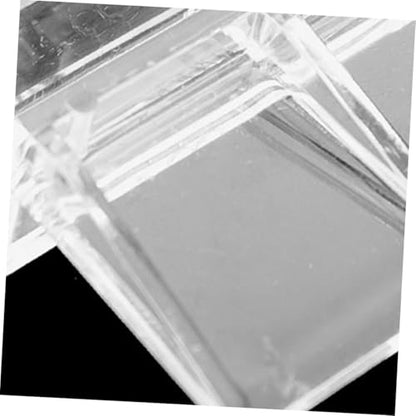 LIOOBO 6pcs Aquarium Lid Clips for Glass Covers Durable Acrylic Fish Tank Support Holders Rimless Aquarium Lid Protector Clips Elegant Design for Secure Fit
