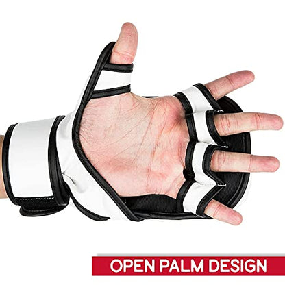 UFC 8oz MMA Sparring Gloves - color: White, size: Small-Medium