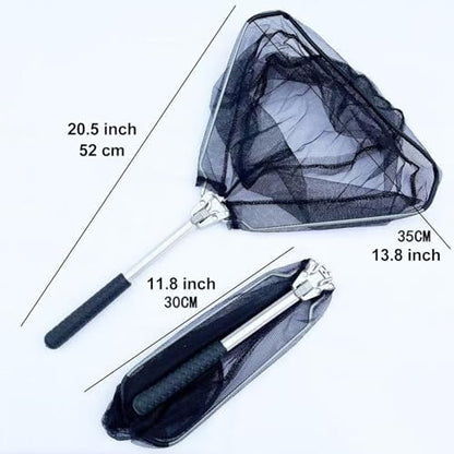 Fishing Net with Handle with Storage Bag,Portable Telescopic Fishing Net Telescoping Handle,Fish Net,Fishing Nets,Extend to 40-63 Inches for Kids Men Women - style: 1 Pack - 20.5" Full + 1 Carry Bag