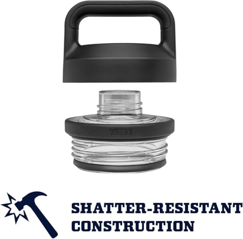 YETI Rambler 36 oz Bottle, Vacuum Insulated, Leakproof, Stainless Steel with Chug Cap - color: Black Stone-Textured