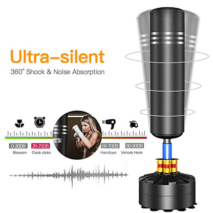 ELEMARA Freestanding Punching Bag with Stand for Adult Youth